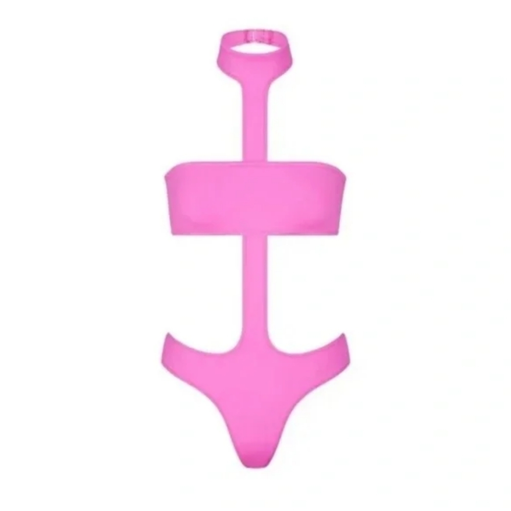 Skims Recycled Swim Cut Out Halter Monokini
